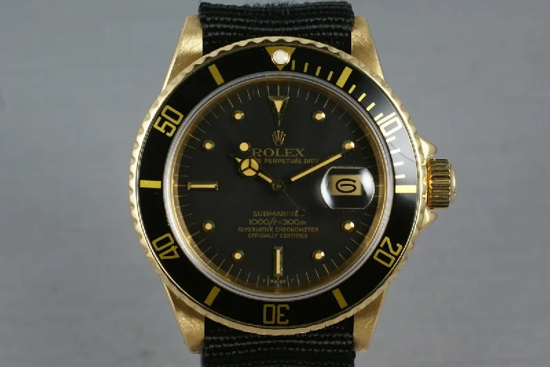 1984 Submariner 18K 16808 with Black Nipple Dial-Rolex Explorer 39mm Watch