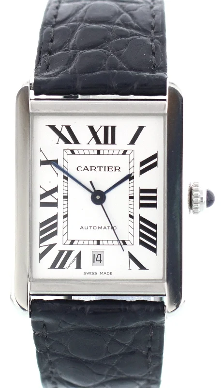 Cartier Tank Solo 3515 / W5200028 Stainless Steel Automatic-Cartier Panthère 27mm Watch