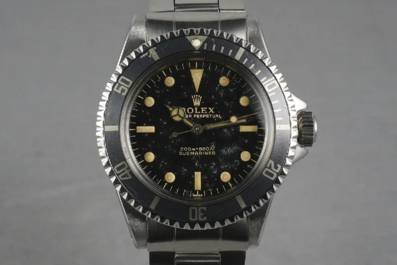 Rolex Submariner 5513 Early PCG SWISS Underline Dial with Cuban RSC-Rolex Explorer II Men’s Watch