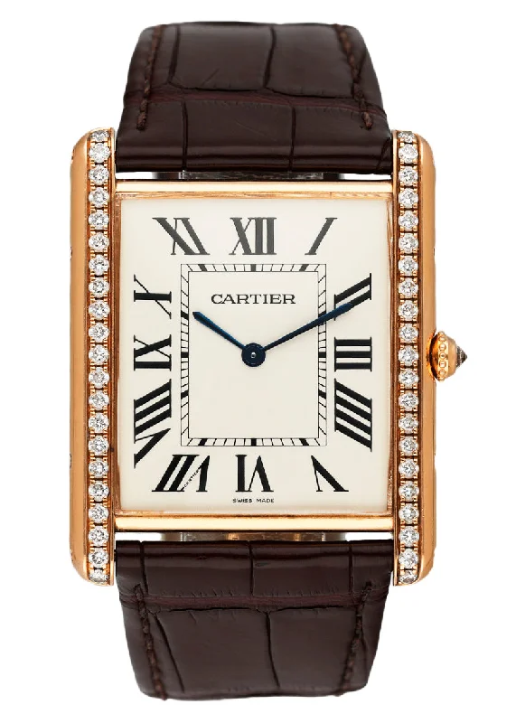 Cartier Tank Louis XL WT200005 Diamond 18K Rose Gold Mens Watch-Cartier Juste un Clou Ring