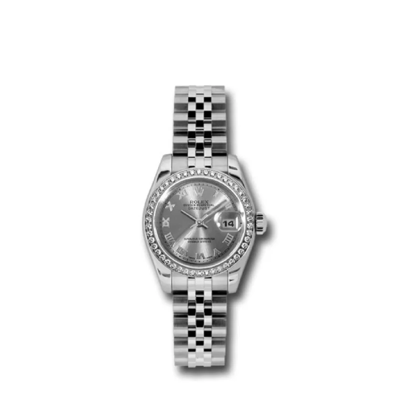 Rolex Datejust 26mm - Ref: 179384 rrj - Rhodium Grey Dial, Stainless Steel Jubilee Bracelet Women's Watch-Rolex Submariner 116610LN Black Dial Watch