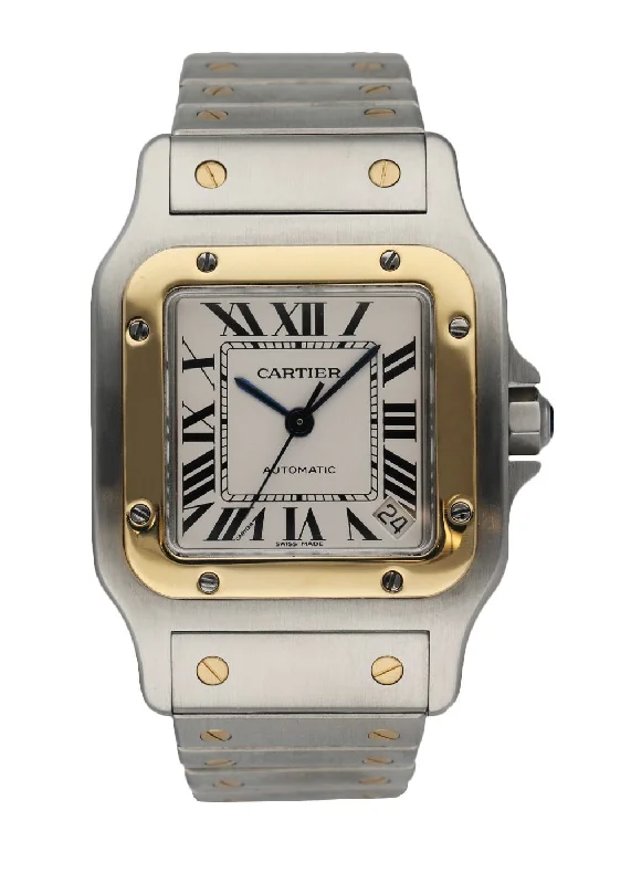 Cartier Santos Galbee 2823 Automatic Men's Watch Box & Paper-Cartier Love Bracelet 18k Gold