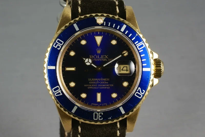 Submariner 18K 16808-Rolex Submariner 114060 No Date Watch