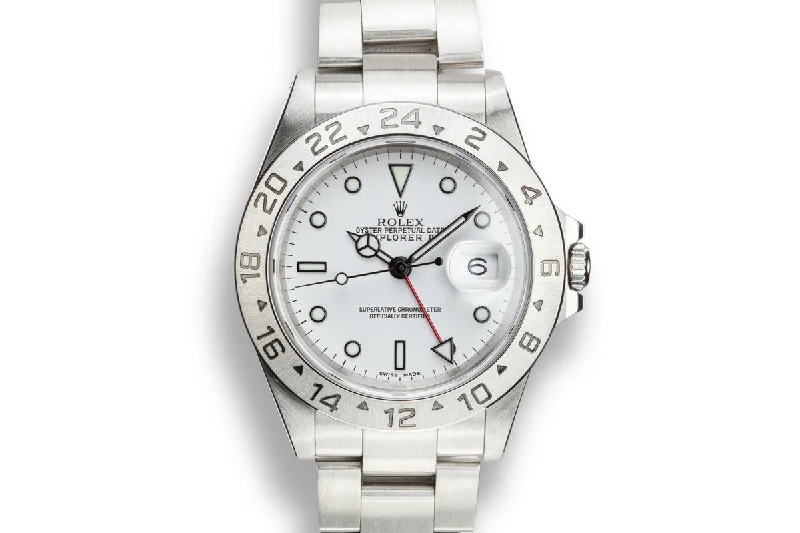 2000 Rolex Explorer 11 16570 White Dial with Box and Papers-Rolex GMT-Master II Green Dial Watch