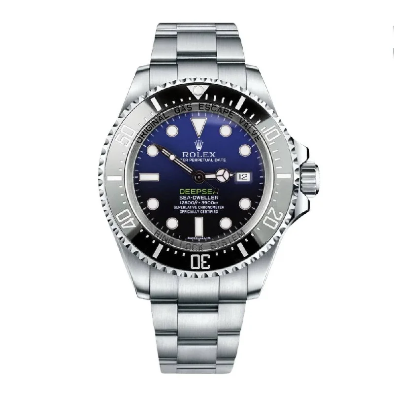 Rolex Deepsea / Sea Dweller 44mm - Ref: 116660dbl - Blue Dial, Stainless Steel Oyster Bracelet Watch-Rolex Explorer 39mm Black Dial Watch