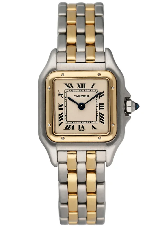 Cartier Panthere W25028B6 Two Rows Ladies Watch-Cartier Tank Française 35mm Steel Watch