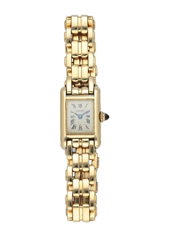 Cartier Tank 828003 18K Yellow Gold  Ladies Watch-Cartier C de Cartier Bracelet