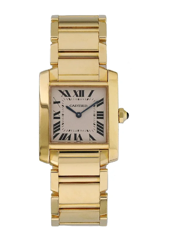 Cartier Tank Francaise 1820 Yellow Gold Ladies Watch-Cartier Santos de Cartier 42mm Watch