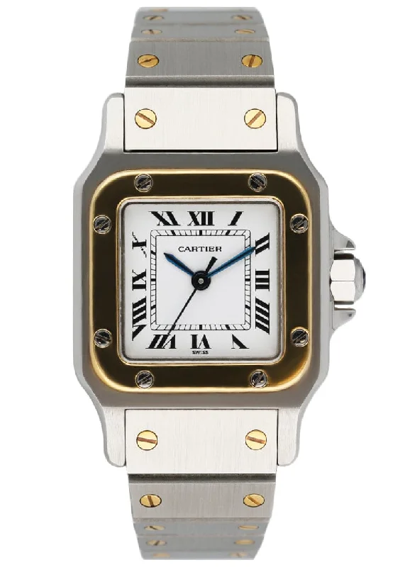 Cartier Santos Galbee 18K Yellow Gold & Steel Ladies Watch-Cartier Tank Francaise 35mm Watch