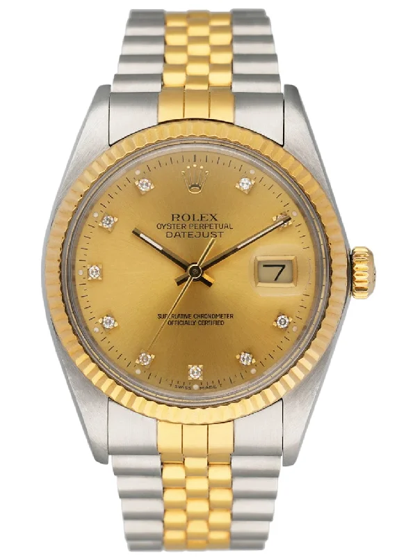 Rolex Datejust 16013 Diamond Dial Mens Watch Box Papers-Rolex Yacht-Master Women’s Watch