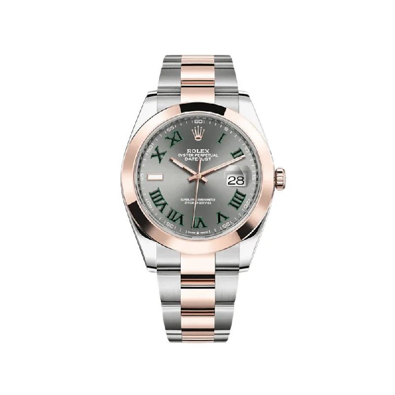 Rolex Datejust 126301 Stainless Steel Rose Gold Slate Dial-Rolex GMT-Master II 126710 Watch