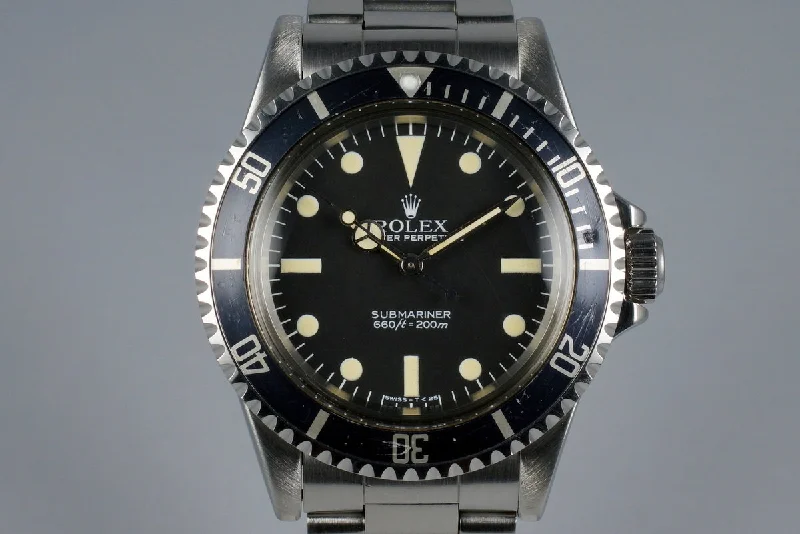 1981 Rolex Submariner 5513 Mark V Maxi Dial-Rolex Submariner 116610LN Black Dial Watch