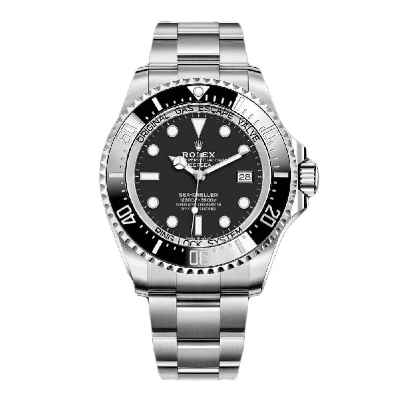 Rolex Deepsea / Sea Dweller 44mm - Ref: 136660-0004 - Black Dial & Ceramic Bezel, Stainless Steel Oyster Bracelet Watch-Rolex Milgauss Z-Blue Watch