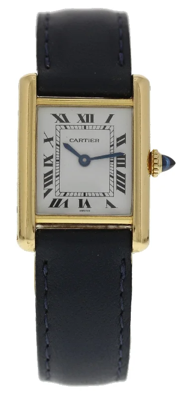 Cartier Tank Vintage 18K Yellow Gold Ladies-Cartier Clé de Cartier 33mm Watch