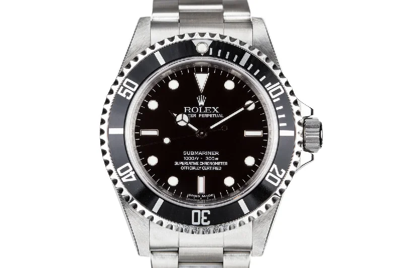 2009 Rolex Submariner 14060  4 Line Dial with Box and Papers-Rolex Cosmograph Daytona Ceramic Bezel Watch