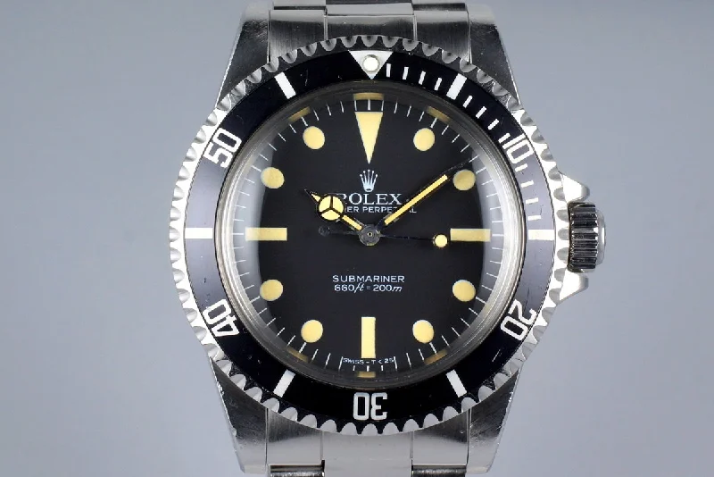 1982 Rolex Submariner 5513 Mark V Maxi Dial with Papers-Rolex GMT-Master II 126710BLNR Watch