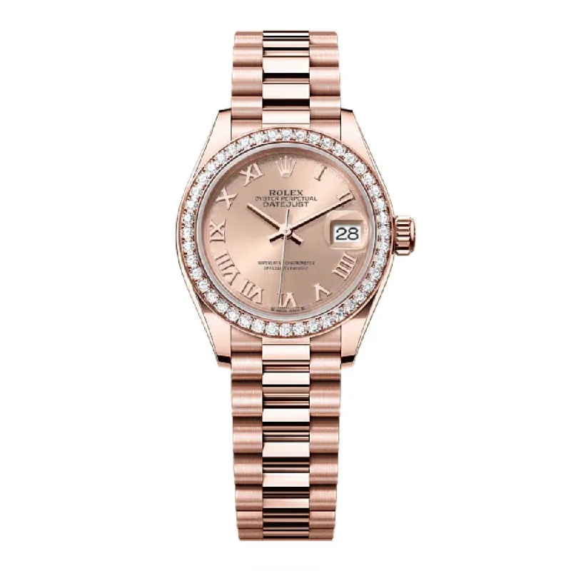 Rolex Lady Datejust 28mm - Ref: 279135rbr rsrp - Rose Dial, 18K Rose Gold Oyster Bracelet Women's Watch-Rolex Oyster Perpetual 36mm Watch