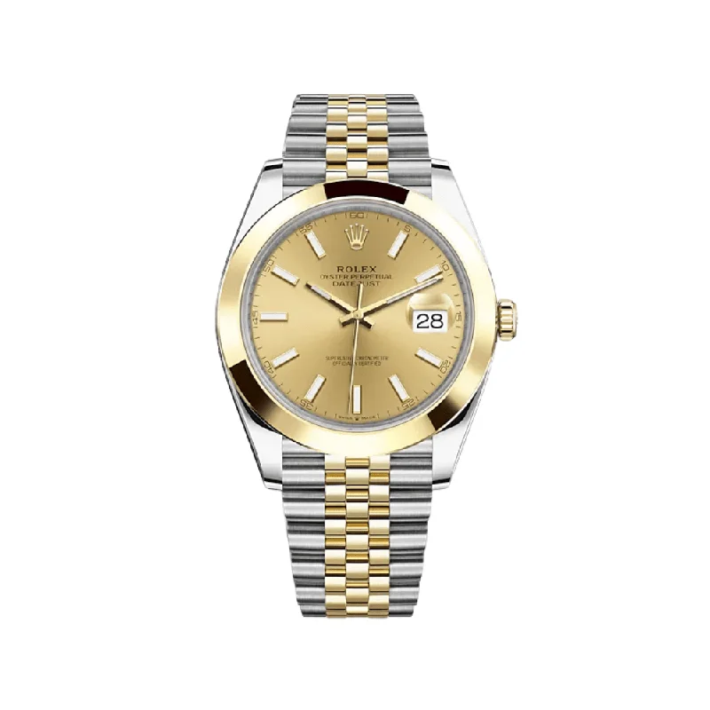 Rolex Datejust 126303 Stainless Steel Yellow Gold Champagne Dial Jubilee-Rolex Submariner Blue Dial Watch