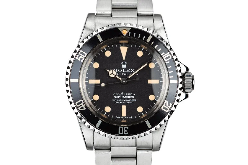 1975 Rolex Submariner 5512 with Serif Dial-Rolex Milgauss 116400GV Z-Blue Watch