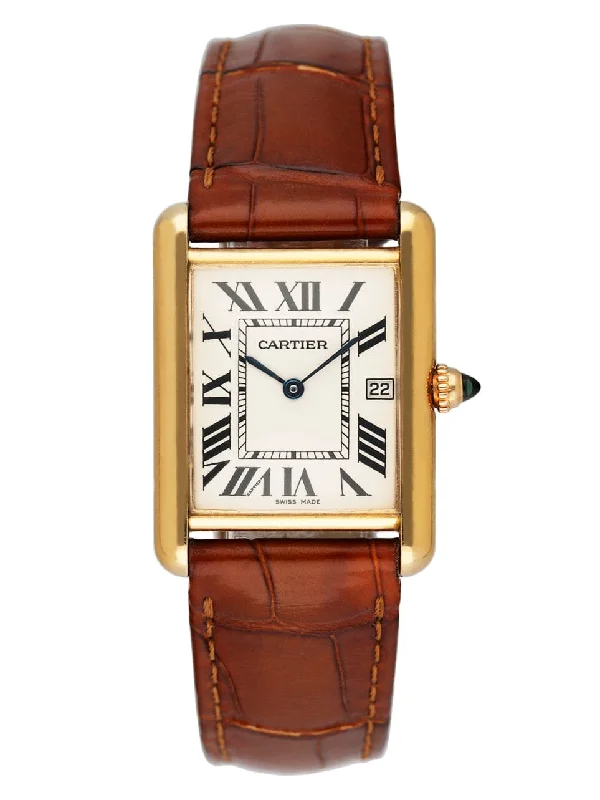 Cartier Tank Louis W1529756 18K Yellow Gold Mens Watch Box Papers-Cartier Cactus de Cartier Diamond Ring