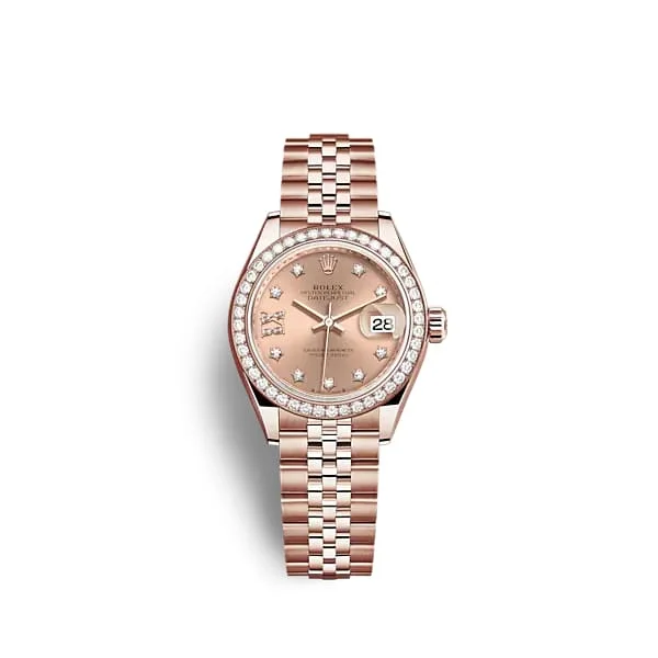 Rolex Lady Datejust 28mm - Ref: 279135rbr-0030 - Rose Dial, 18K Rose Gold Jubilee Bracelet Women's Watch-Rolex Daytona 116519LN Watch