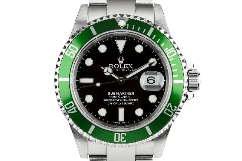 2005 Rolex Green Submariner 16610-Rolex Submariner 126610LN Watch