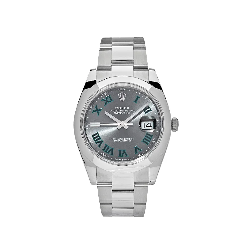 Rolex Datejust 126300 'Wimbledon' Stainless Steel Slate Dial Jubilee (2024)-Rolex Datejust 116334 Silver Dial Watch