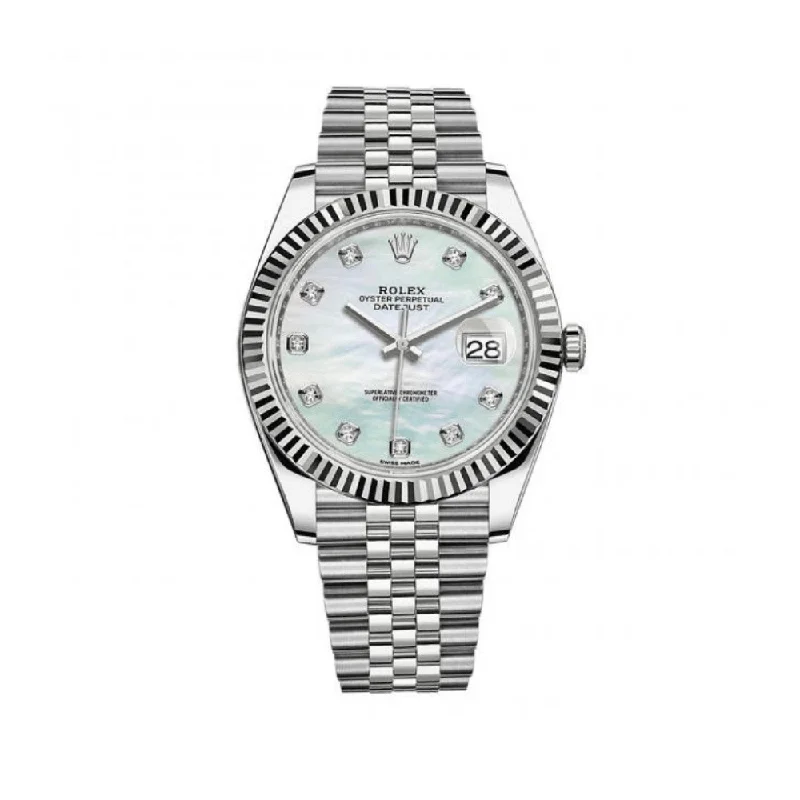 Rolex Datejust 126334 Stainless Steel Diamond Mother Of Pearl Dial Jubilee-Rolex GMT-Master II 126710BLRO Pepsi Watch