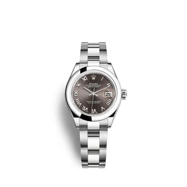 Rolex Lady-Datejust 28mm - Ref: 279160-0012 - Grey Roman Dial, Stainless Steel Oyster Bracelet Women's Watch-Rolex Daytona 116519LN Watch