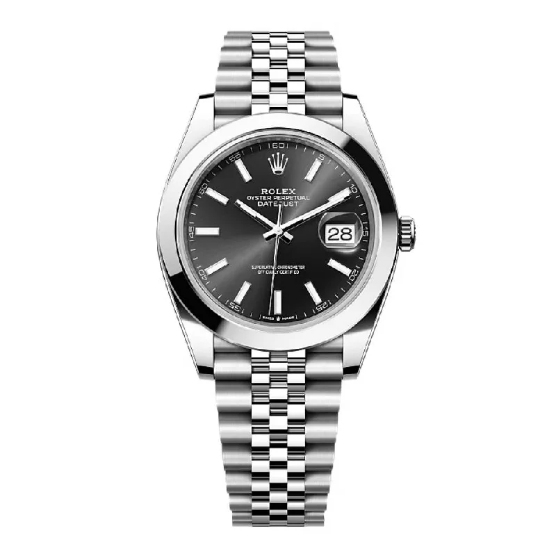 Rolex Datejust 41mm - Ref: 126300-0012 - Black Dial, Stainless Steel Jubilee Bracelet Men's Watch-Rolex Day-Date 36mm Champagne Dial Watch