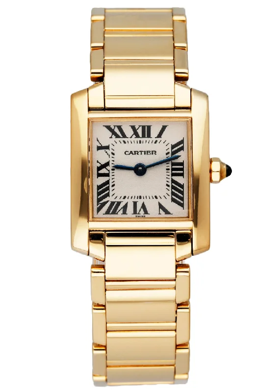 Cartier Tank Francaise W50002N2 Yellow Gold Ladies Watch-Cartier Ronde de Cartier 36mm Steel Watch