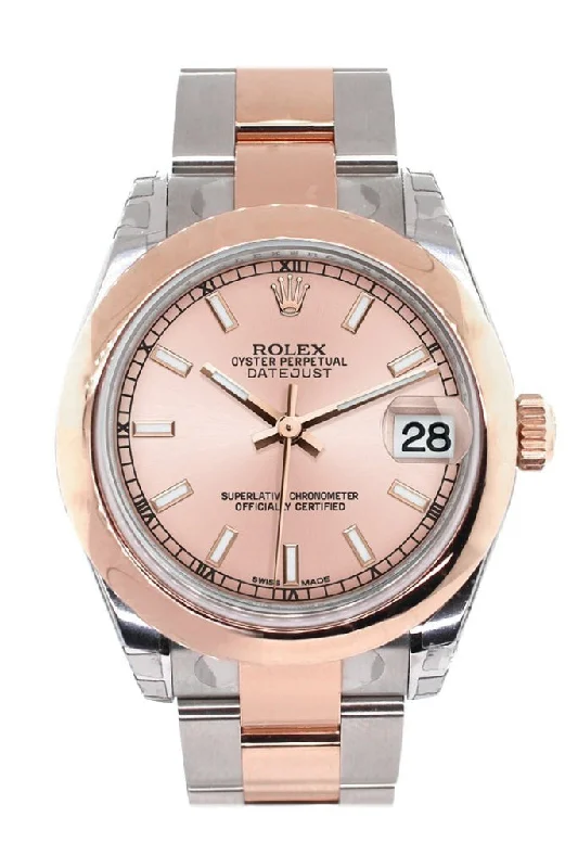 Rolex Datejust 31 Pink Dial 18K Rose Gold Two Tone Ladies Watch 178241-Rolex GMT-Master II 126710BLRO Pepsi Watch