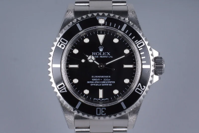 2007 Rolex Submariner 14060 4 Line with Box and Papers-Rolex Yacht-Master 40mm Blue Dial Watch