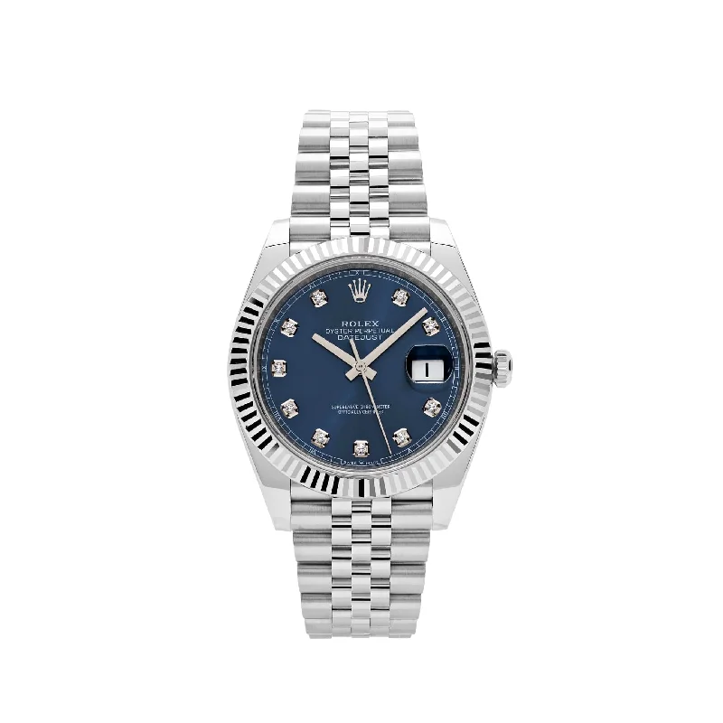 Rolex Datejust 126334 Stainless Steel Blue Diamond Dial Jubilee (2023)-Rolex Day-Date 36mm Watch