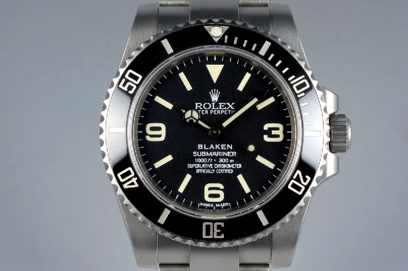 2013 Blaken Rolex Submariner ‘Explorer Dial’ with Blaken Box and Papers-Rolex Explorer 39mm Black Dial Watch