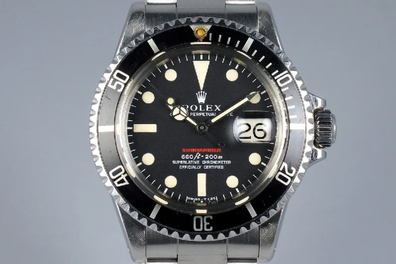 1970 Rolex Red Submariner 1680 Mark IV Dial with RSC Papers-Rolex Day-Date Yellow Gold Watch