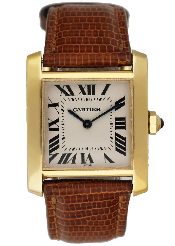 Cartier Tank Francaise 1821 Midsize Ladies Watch-Cartier Ballon Bleu 36mm Rose Gold Watch