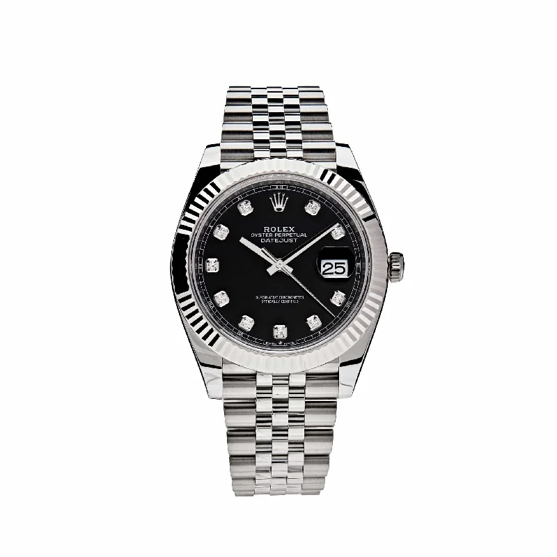 Rolex Datejust 126334 Stainless Steel Black Diamond Dial Jubilee (2022)-Rolex Explorer 42mm Watch