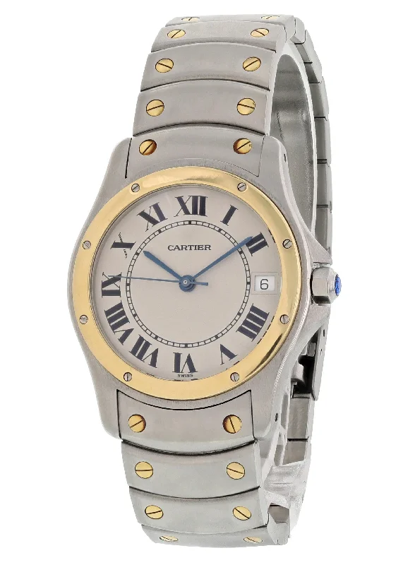 Cartier Ronde Santos 1910 Automatic Mens Watch-Cartier Love Earrings with Diamonds