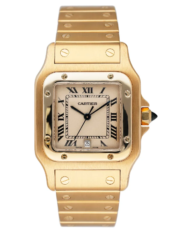 Cartier Santos Galbee 18K Yellow Gold Watch-Cartier Love Bracelet 18k Gold