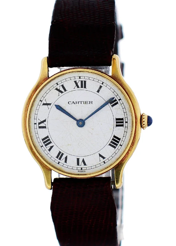 Vintage Cartier Paris 18K Yellow Gold Ladies Watch-Cartier Clé de Cartier Watch