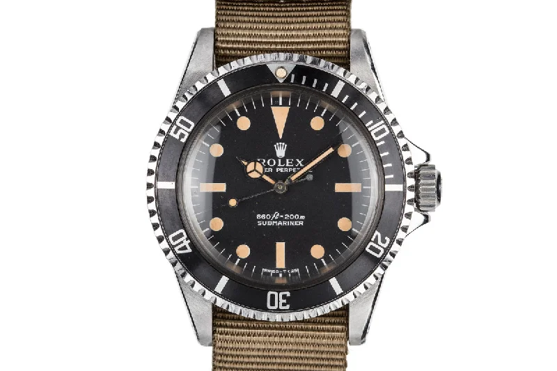 1970 Rolex Submariner 5513 with Serif Dial-Rolex Datejust 31mm Jubilee Bracelet Watch