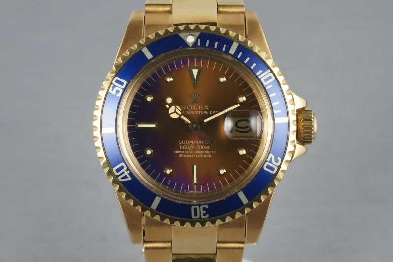 Rolex 18K Yellow Gold Submariner 1680 with Box, Papers, Sales Receipt-Rolex GMT-Master II 126711CHNR Watch