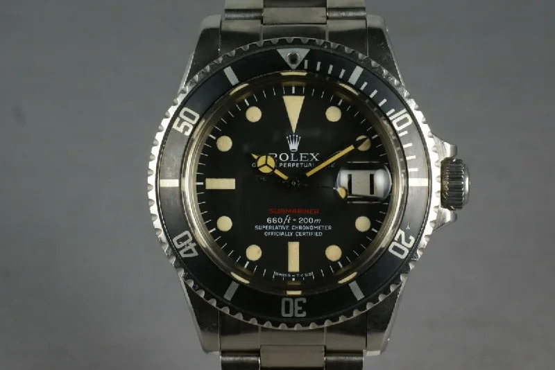 Rolex Red Submariner 1680 Mark V Unpolished-Rolex Submariner 16610 Black Dial Watch