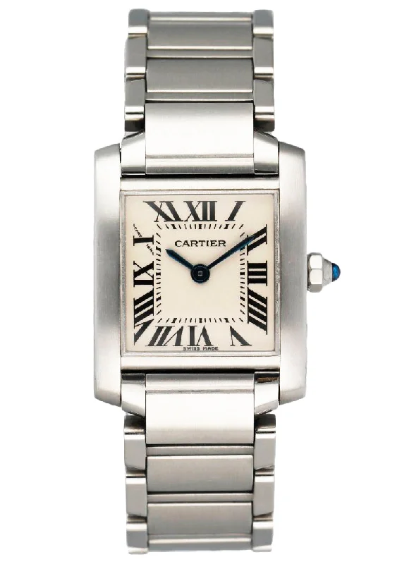 Cartier Tank Francaise 2384 Stainless Steel Ladies Watch-Cartier Pasha de Cartier 38mm Watch