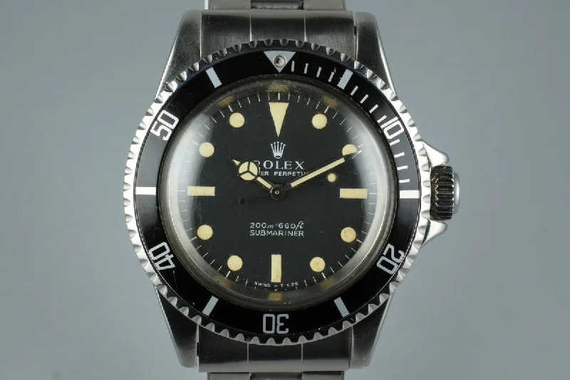 1967 Rolex Submariner 5513 Meters First-Rolex Oyster Perpetual 36mm Blue Dial Watch