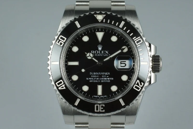 2013 Rolex Ceramic Submariner 116610 with Box and Papers-Rolex Explorer 42mm Polar Dial Watch