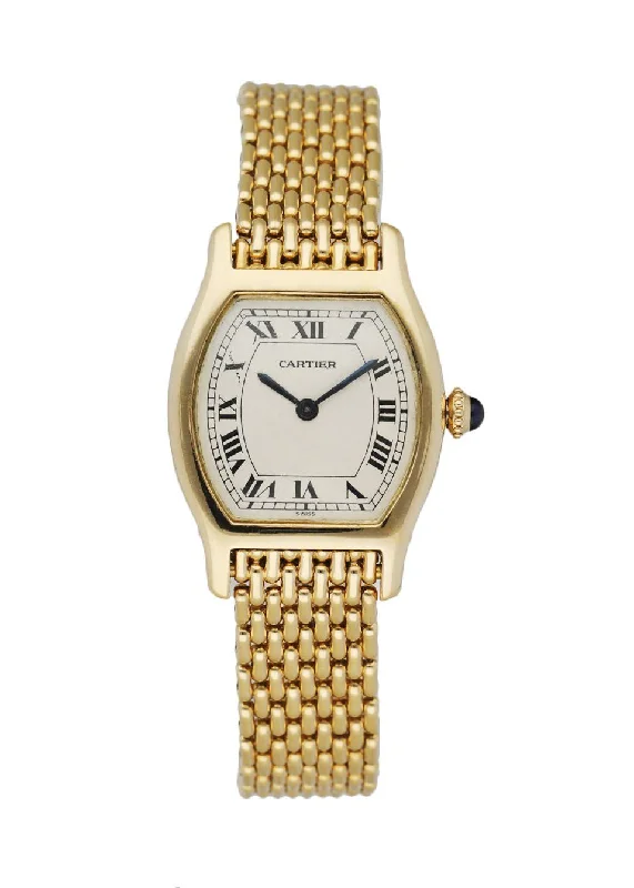 Cartier Tortue Paris 18k Yellow Gold Ladies Watch-Cartier Juste un Clou 18k Gold Bracelet