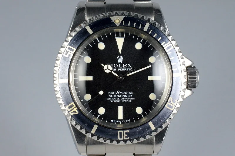 1968 Rolex Submariner 5512 4 Line Serif Dial-Rolex Yacht-Master 40mm Steel Watch