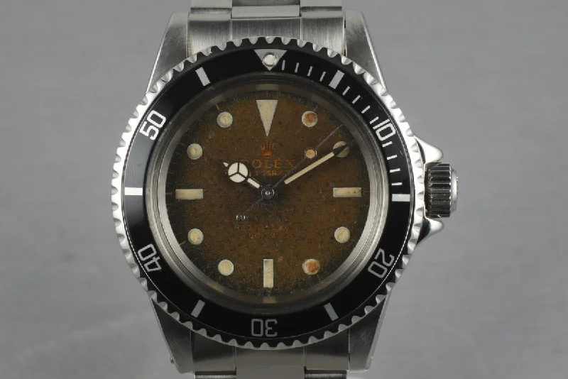 Rolex Submariner 5513 Gilt Tropical Brown-Rolex Explorer 42mm Polar Dial Watch